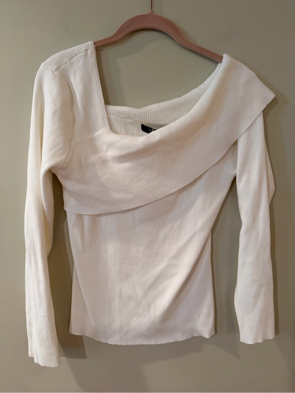 5/$25!! Off-the-Shoulder Ribbed Sweater Top